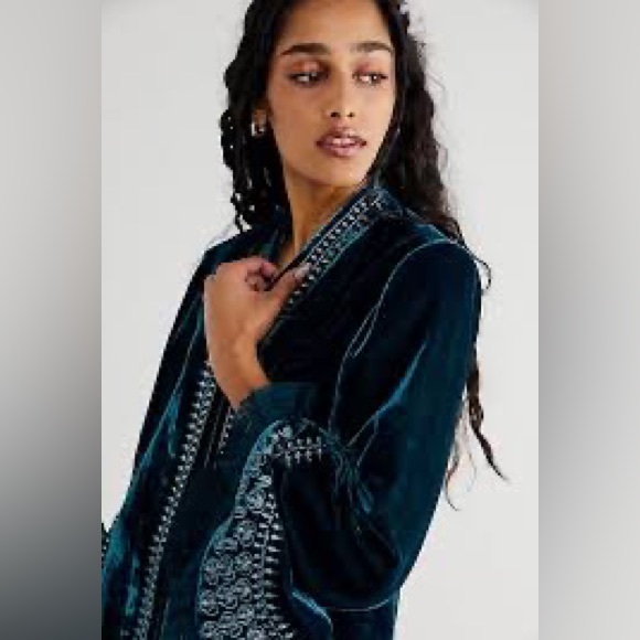 Free People Scarlett Velvet Bed Jacket - Picture 16 of 16